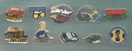 PINS PIN'S AUTO PEUGEOT 711 AUTOMOBILE 106 MALLECOT TALBOT  LOT 10 PINS - Peugeot