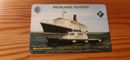 Phonecard Falkland Islands 3CWFA - Ship - Falkland Islands