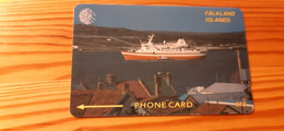 Phonecard Falkland Islands 2CWFB - Ship - Falkland