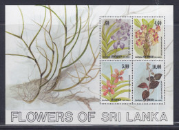 Sri Lanka 1984 Orchids S/S MNH - Sri Lanka (Ceylon) (1948-...)