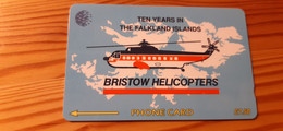 Phonecard Falkland Islands 2CWFA - Helicopter - Falkland