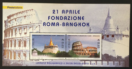 2004 - Italia - 21 Aprile - Fondazione Roma - Bangkok - Foglietto - Blocks & Sheetlets