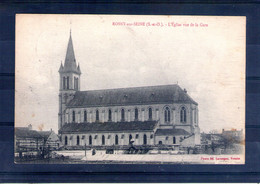 78. Rosny Sur Seine. L'église Vue De La Gare - Rosny Sur Seine