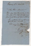 1866 / 1881 DEUX LETTRES DE EMILE BARBOT PROPRIETAIRE à LEOGNAN à M. BORDES à LA BREDE DONT INVITATION A DEJEUNER - Manuscripts