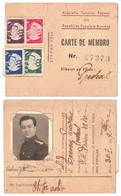 ASOCIATIA TURISMUL POPULAR / POPULAR TOURING ASSOCIATION - CARTE De MEMBRE - 4 TIMBRES - 1949 - CINDERELLA - RRR (ai404) - Fiscali