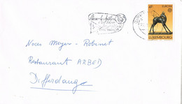 42816.  Carta DIFFERDANGE (Luxembourg) 1974. Tema EUROPA. Flamme Proteger Animaux - Brieven En Documenten