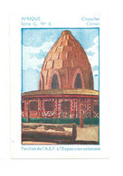 Chromo Exposition Coloniale 1931 Afrique Pavillon AEF TB 75 X 50 Mm Pub: Chocolat Cémoi - Other