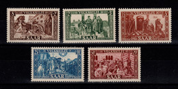 Sarre YV 278 à 282 N** Volkshilfe 1950 Cote 80 Euros - Unused Stamps