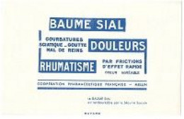 Buvard  Médical  BAUME  SIAL - Collections, Lots & Series