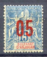 ANJOUAN -- N° 22 * NEUF Ch. - Unused Stamps
