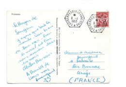 (4598) Carte Postale Cachet Croiseur Ecole Jeanne D'arc 1963 - Cachets Militaires A Partir De 1900 (hors Guerres)