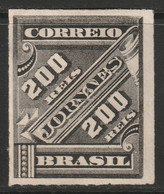 Brazil 1889 Sc P14 Bresil Yt Journaux 14 Newspaper MH* Disturbed Gum - Ungebraucht