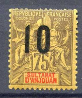 ANJOUAN -- N° 29 * NEUF Ch. - Unused Stamps
