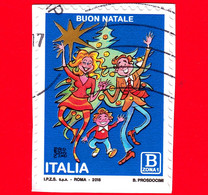 ITALIA - Usato - 2018 - Natale - Grafico - Famiglia E Albero Di Natale - B Zona 1 - 2011-20: Used