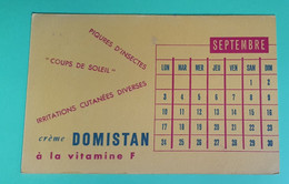 Buvard 810 CALENDRIER - Laboratoire - DOMISTAN - Etat D'usage : Voir Photos - 21 X 13.5 Cm Fermé Environ- SEPTEMBRE 1956 - Produits Pharmaceutiques