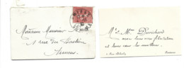 (4600) Carte De Visite DESRICHARD Rue Deberly Amiens Somme - Visitekaartjes