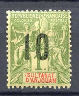 ANJOUAN -- N° 30 * NEUF Ch. - Unused Stamps