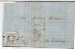 ENVUELTA A SAN SEBASTIAN 1870 FECHADA EN ATAUN MAT ROJO - Cartas & Documentos