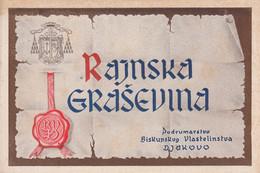 Old Wine Vino Etiquette Label Rajnska Graševina ( Riesling ) Djakovo Croatia Wine Cellar - Riesling