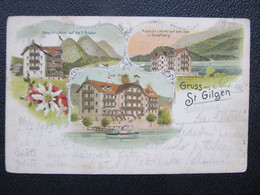AK ST. GILGEN Litho 1900 // D*51866 - St. Gilgen