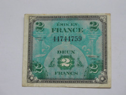 2 Francs - DRAPEAU FRANCE - Billet Du Débarquement -  Sans Série  **** EN ACHAT IMMEDIAT **** - 1944 Bandiera/Francia