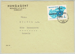 Ungarn / Magyar Posta 1967, Brief Budapest - Romanshorn (Schweiz) - Lettres & Documents