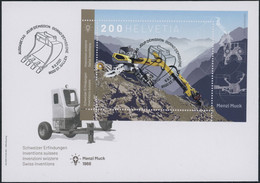 Suisse - 2021 - Menzi Muck - Block - Ersttagsbrief FDC ET - Ersttag Voll Stempel - Covers & Documents