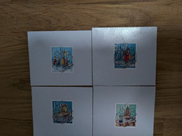 Serie Weihnachten 2021 Aus 4er Block Mit Vollersttagstempel / Set Christmas 2021 From Block Of Four, Canceled FD-Full - Used Stamps