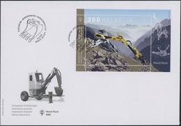 Suisse - 2021 - Menzi Muck - Block - Ersttagsbrief FDC ET - Covers & Documents