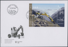 Suisse - 2021 - Menzi Muck - Block - Ersttagsbrief FDC ET - Lettres & Documents