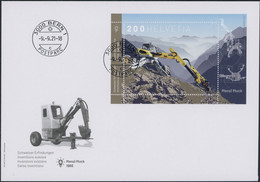 Suisse - 2021 - Menzi Muck - Block - Ersttagsbrief FDC ET - Briefe U. Dokumente