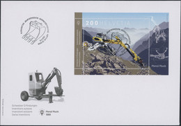 Suisse - 2021 - Menzi Muck - Block - Ersttagsbrief FDC ET - Ersttag Voll Stempel - Storia Postale