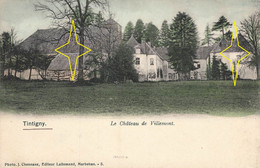 TINTIGNY - Le Château De Villemont - Carte Colorée Et Circulé - Tintigny