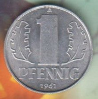 @Y@   Duitsland  /  DDR    1 Pfennig    1961  XF      (4869 ) - 1 Pfennig