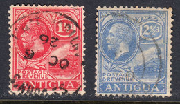 Antigua 1921-29 Cancelled, Sc# ,SG 68,73 - 1858-1960 Colonia Británica