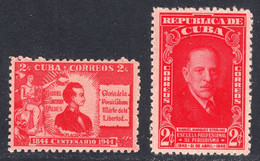 Cuba 1946 Mint Mounted, Sc# 402,403, SG - Unused Stamps