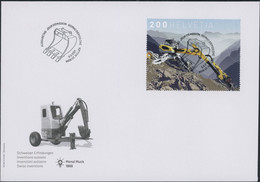 Suisse - 2021 - Menzi Muck - Blockausschnitte - Ersttagsbrief FDC ET - Ersttag Voll Stempel - Covers & Documents