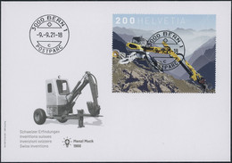 Suisse - 2021 - Menzi Muck - Blockausschnitte - Ersttagsbrief FDC ET - Ersttag Voll Stempel - Cartas & Documentos