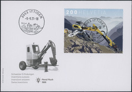 Suisse - 2021 - Menzi Muck - Blockausschnitte - Ersttagsbrief FDC ET - Ersttag Voll Stempel - Cartas & Documentos