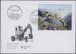 Suisse - 2021 - Menzi Muck - Blockausschnitte - Ersttagsbrief FDC ET - Covers & Documents
