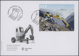 Suisse - 2021 - Menzi Muck - Blockausschnitte - Ersttagsbrief FDC ET - Cartas & Documentos