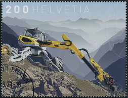 Suisse - 2021 - Menzi Muck - Blockausschnitte - Ersttagstempel ET - Usati