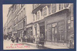 CPA [75] Paris > Arrondissement > Arrondissement: 10 Commerce Shop Devanture Magasin Voir Dos Publicitaire - Distretto: 10