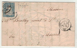 Suisse // Schweiz // Helvétie Non Dentelé-Rappen // Lettre Au Départ De Martigny Pour St.Maurice Le 16.04.1855 (23C) - Briefe U. Dokumente