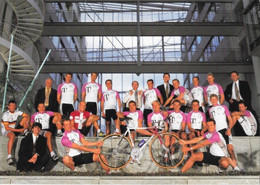 Fiche Cyclisme - Equipe Cycliste Allemagne: Team Deutsche Telekom 1996 Avec Noms Des Coureurs Et Staff - Sports