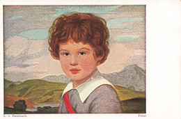 L. V. Zumbusch Fritzl. - Portrait D'un Enfant - Zumbusch, Ludwig V.