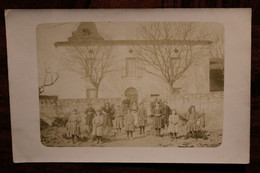 Carte Photo 1900's CPA Ak Ecole Filles Pensionnat Pension Bromure Animée Baboulene à Lamonjoie Lot Et Garonne 47 - Scuole