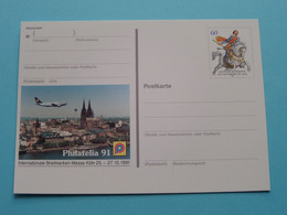 PHILATELIA 91 > Briefmarken-Messe > Köln 1991 ( Briefkaart / Postkaart > Blanco ) ! - Borse E Saloni Del Collezionismo