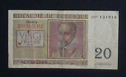 Belgium 1956: 20 Francs - 20 Franchi