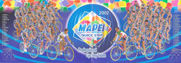 Fiche Cyclisme - Equipe Cycliste Professionnelle MAPEI Quick-Stup (Professional Cycling Team) Carte Double - Sports